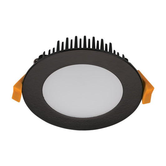 Domus TEK-13 TRIO/DALI 13W Dimmable LED Tricolour IP44 Downlight - Black/White/Satin Chrome - Mases LightingDomus
