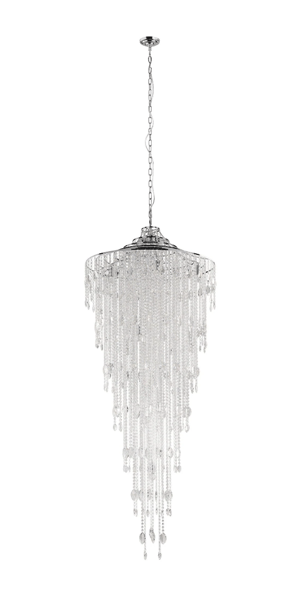 EGLO BEIRES PENDANT LIGHT 12X40W E14 CHR/CRYSTAL 390262 - Mases LightingEglo