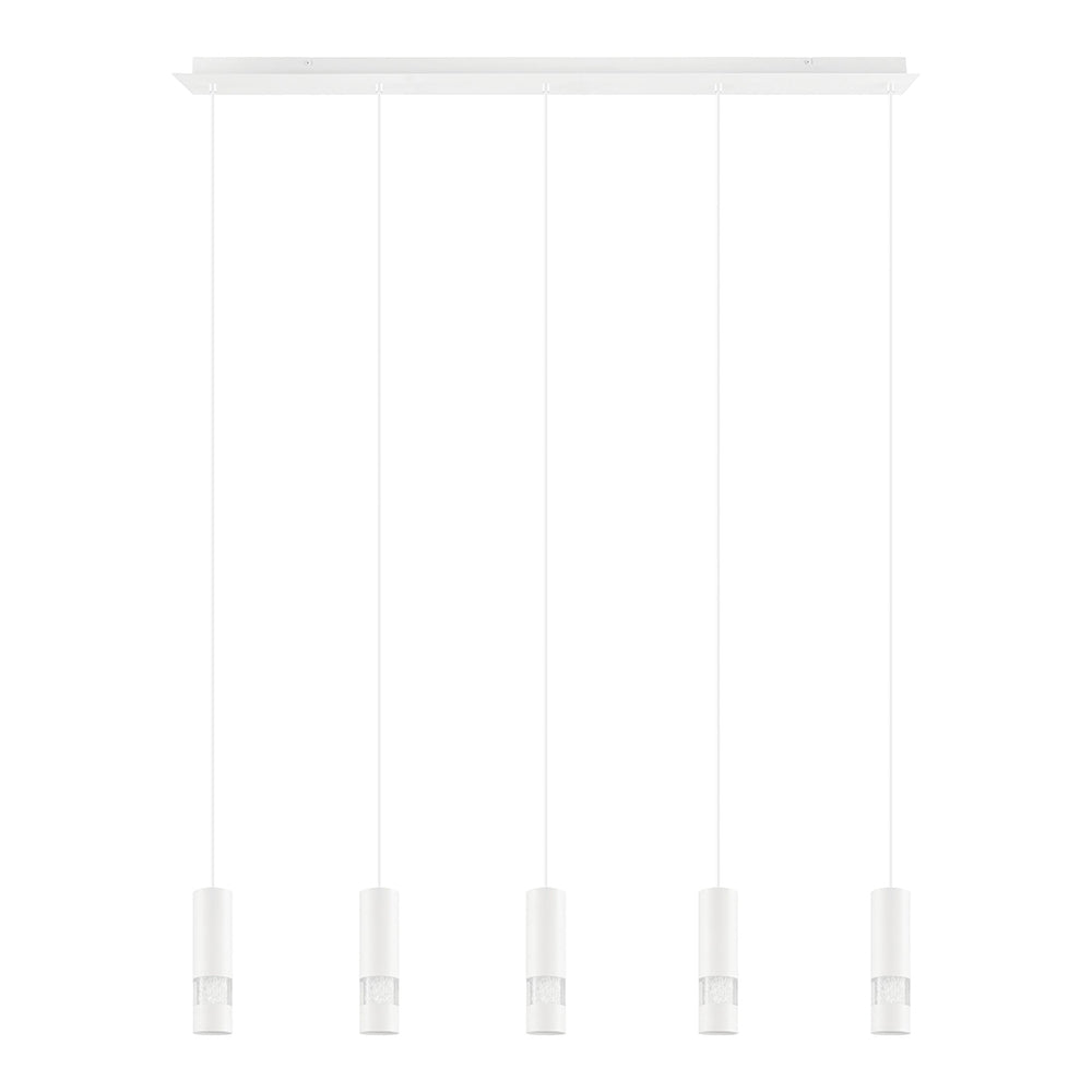 Eglo Bernabeta 5 Light 25W LED Pendant White / Neutral White - 39702N - Mases LightingEglo