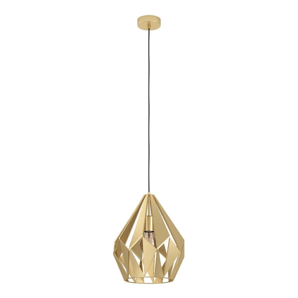 Eglo CARLTON Pendant Light W310mm Gold Steel - 43814N - Mases LightingEglo