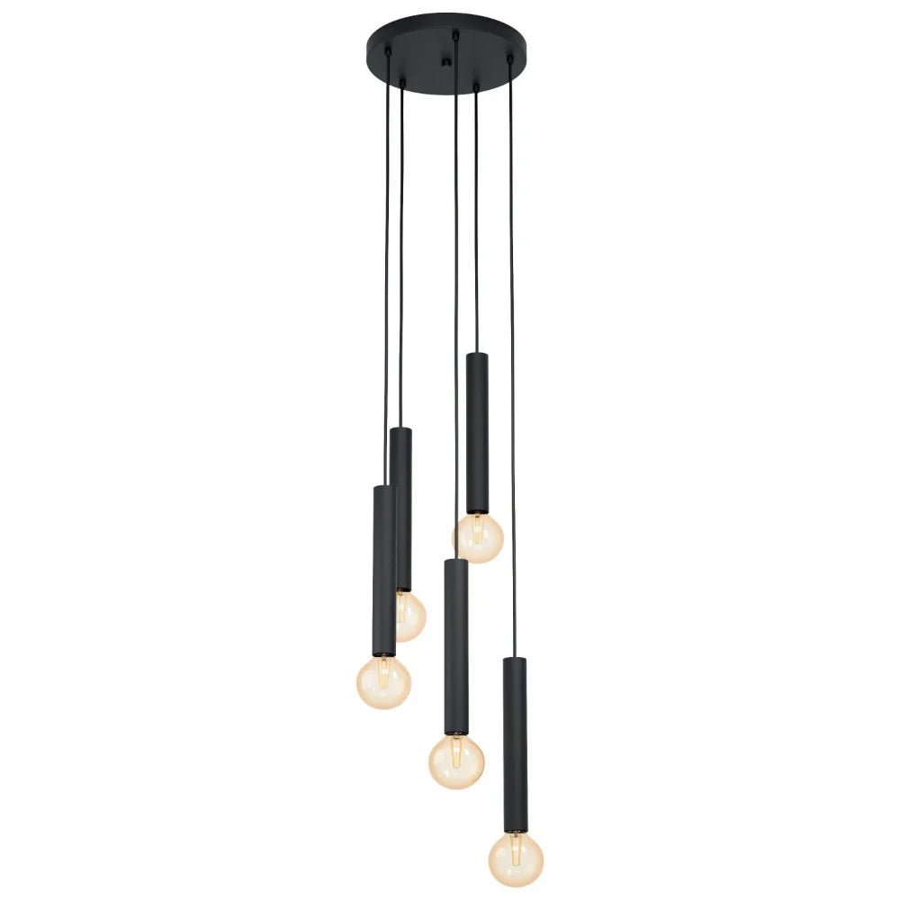 Eglo Cortenova 5 Light Pendant Black - Mases LightingEglo