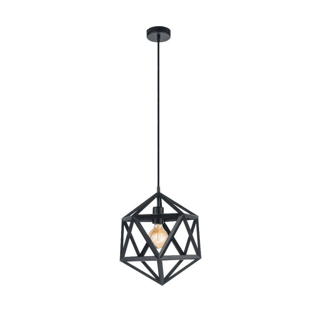 Eglo Embleton Pendant Light W305mm Black Steel - 49761N - Mases LightingEglo