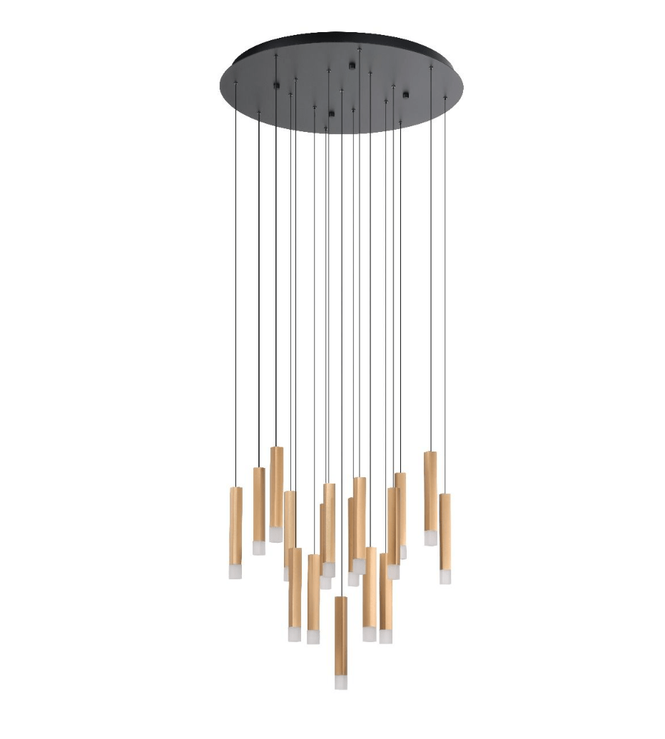 Eglo Estanerios 17 Light LED Pendant King Brown - Black - Mases LightingEglo