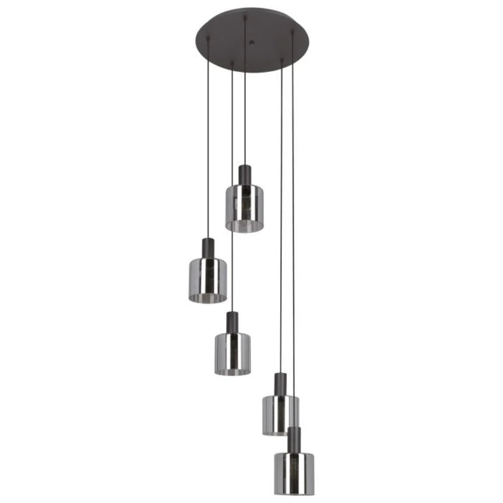 Eglo Gorosiba 5 Light Pendant Black Steel - 205156N - Mases LightingEglo