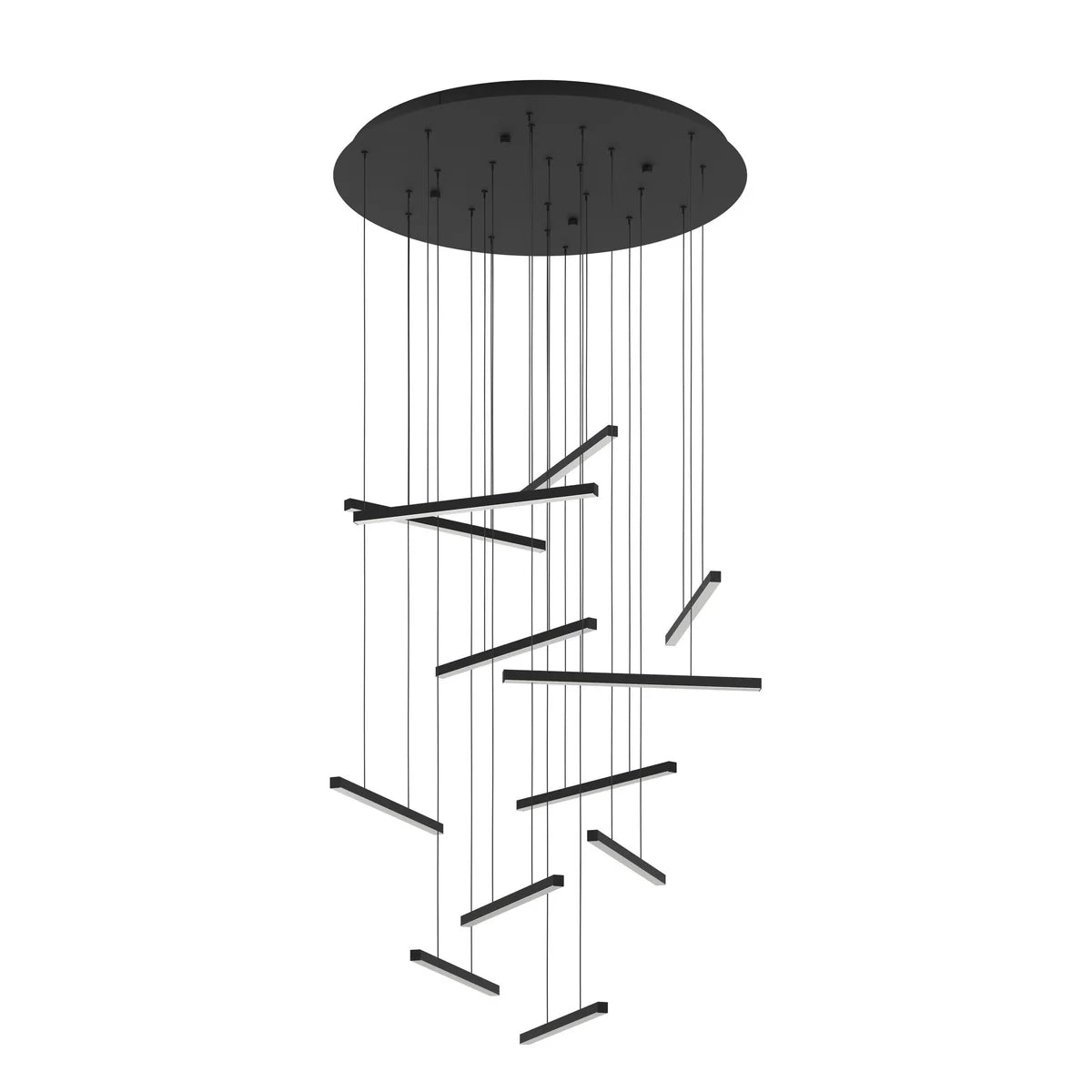 Eglo Lindoza 780mm Pendant Light Black & White - 390351 - Mases LightingEglo