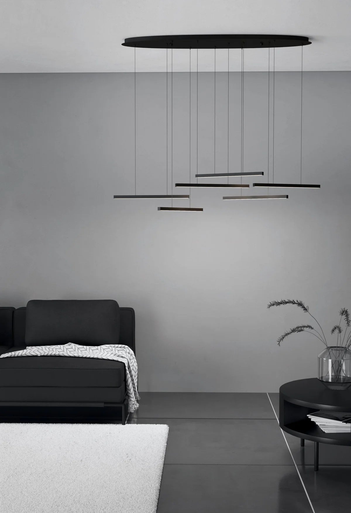 Eglo Lindoza Pendant Light Black & White - 39915