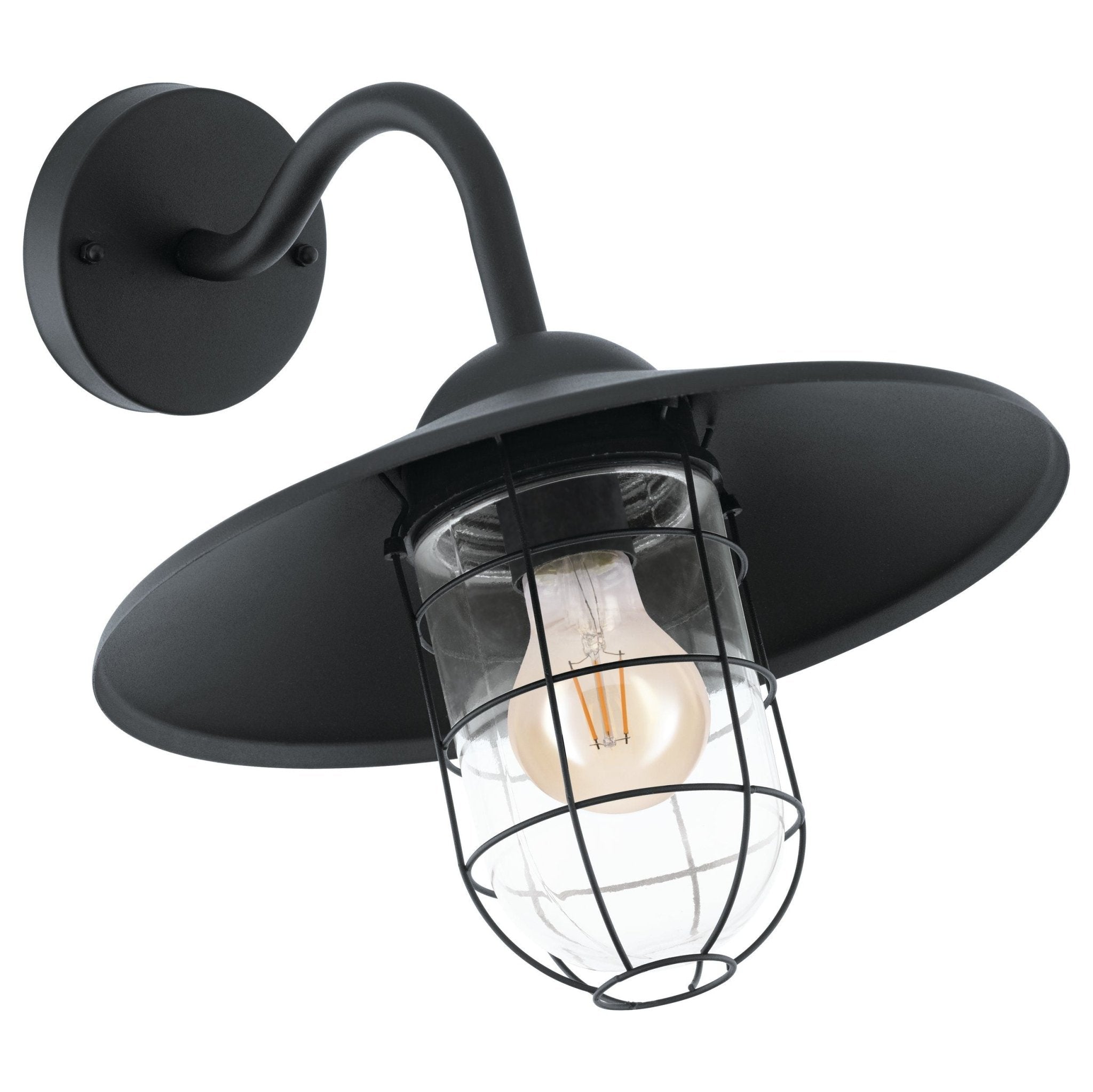 Eglo Melgoa Wall Light - Black - Mases LightingEglo