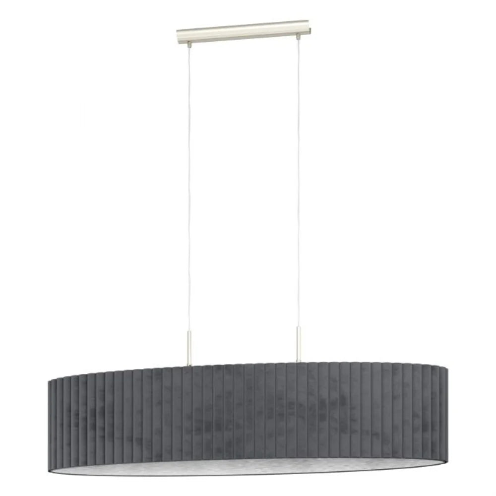 Eglo Tamaresco 2 Light Pendant Stain Nickel Steel - 39773N - Mases LightingEglo