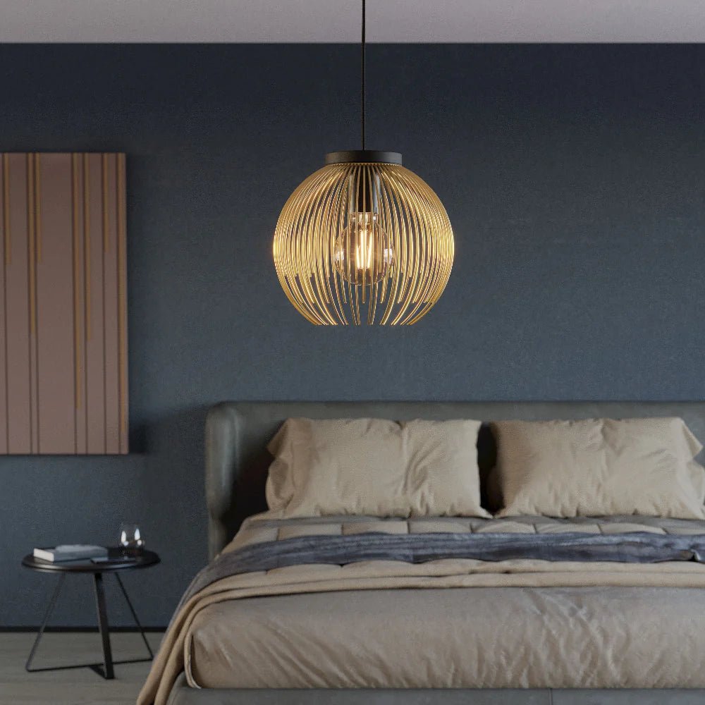 Eglo VENEZUELA Pendant Light Black / Gold Steel - 900166N