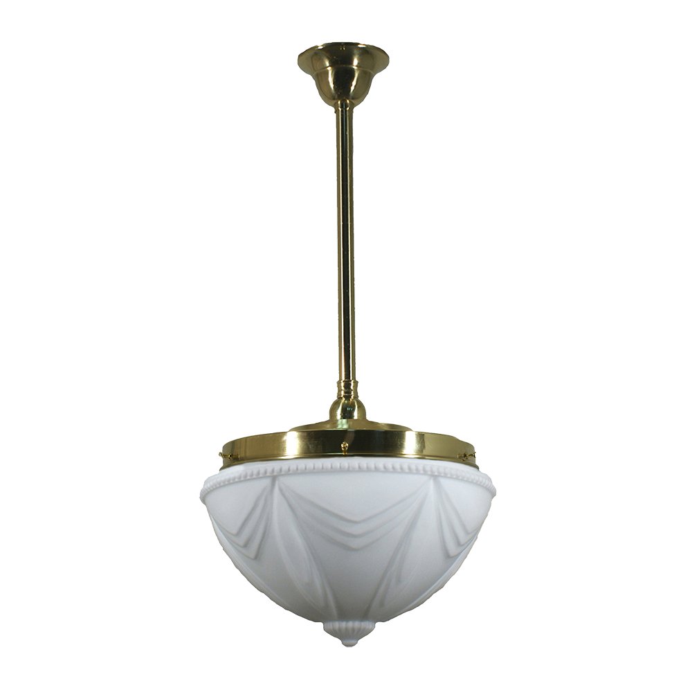 EMPIRE 14" 1 Light ROD Pendant Light - Black/Chrome/Polished Brass