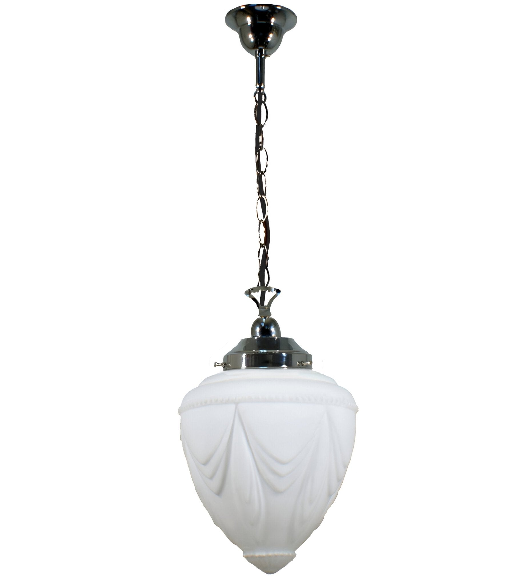 EMPIRE 8" 1 Light CHAIN Pendant Light - Black/Chrome/Polished Brass