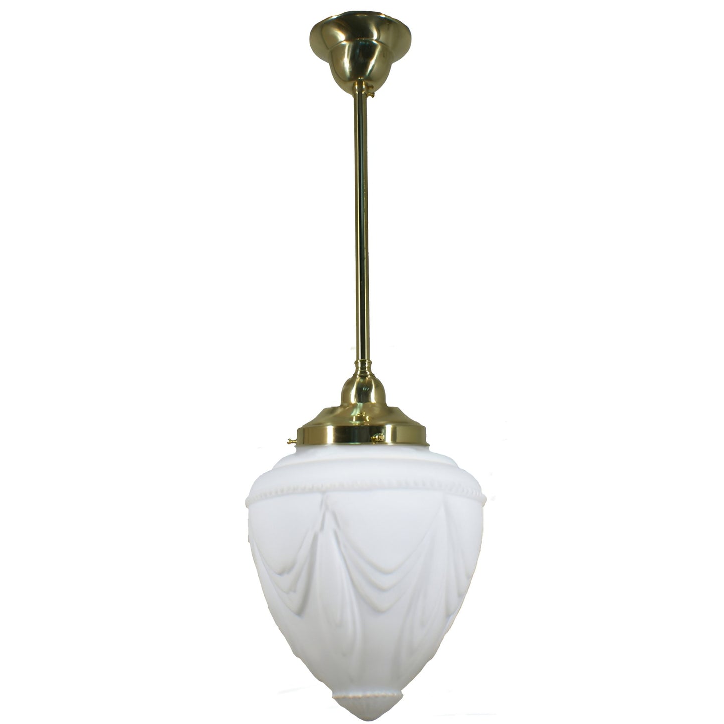 EMPIRE 8" 1 Light ROD Pendant Light - Black/Chrome/Polished Brass - Mases LightingLode Lighting