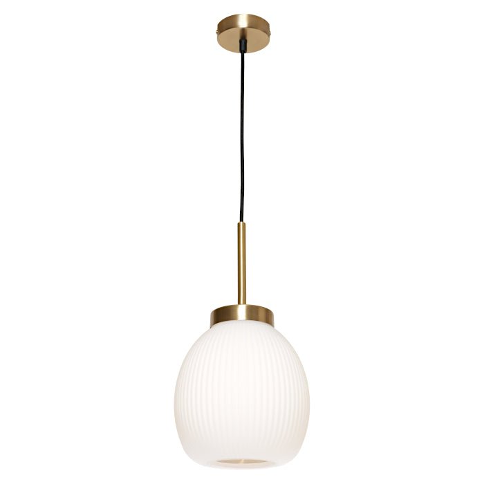 Garman 1 Light Pendant Black or Gold - Mases LightingCougar Lighting