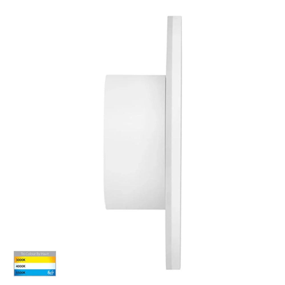 Halo LED Wall Light CCT 12w in Black or White Havit Lighting - HV3592T - Mases LightingHavit Lighting