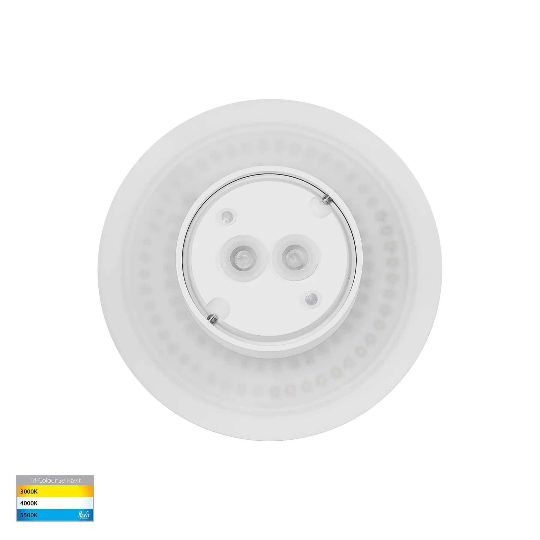 Halo LED Wall Light CCT 7w in Black or White Havit Lighting - HV3591T - Mases LightingHavit Lighting