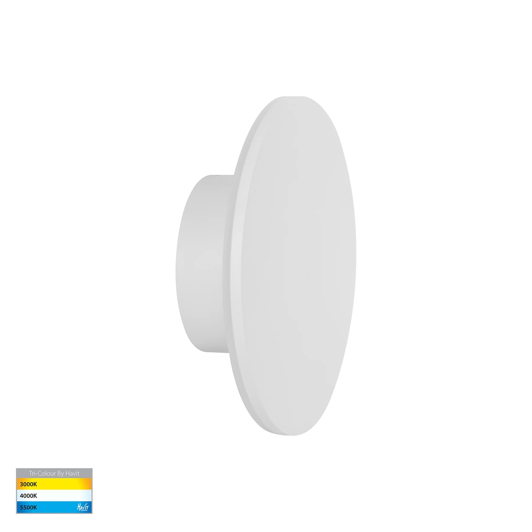 Halo LED Wall Light CCT 7w in Black or White Havit Lighting - HV3591T - Mases LightingHavit Lighting