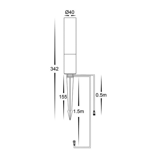 Havit Akril Aluminium Black 3w CCT Garden Spike Light - HV1449CCT - BLK - 24V - Mases LightingHavit Lighting