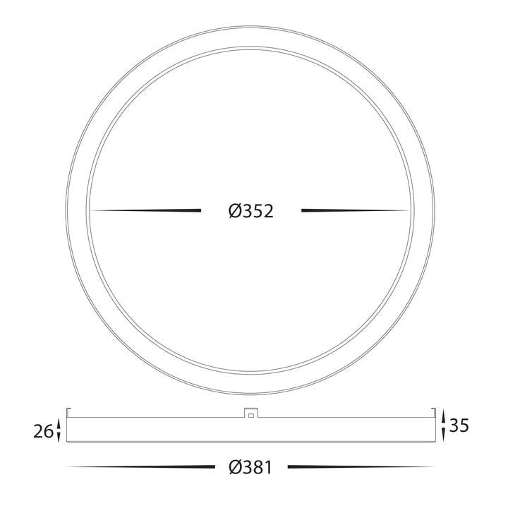 Havit Auster Trims to suit HV5865S - WHT - Mases LightingHavit Lighting
