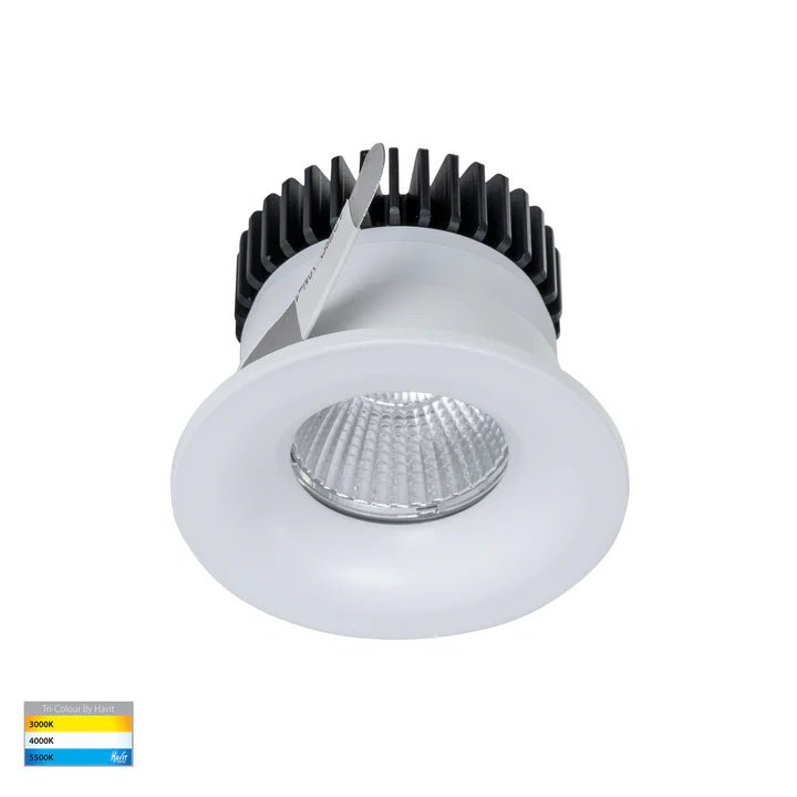 Havit Niche Round Recessed Downlight in Black or White - HV5703T - Mases LightingHavit Lighting