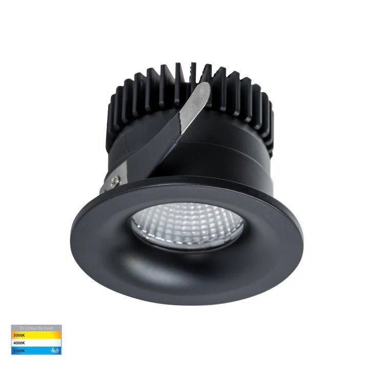 Havit Niche Round Recessed Downlight in Black or White - HV5703T - Mases LightingHavit Lighting