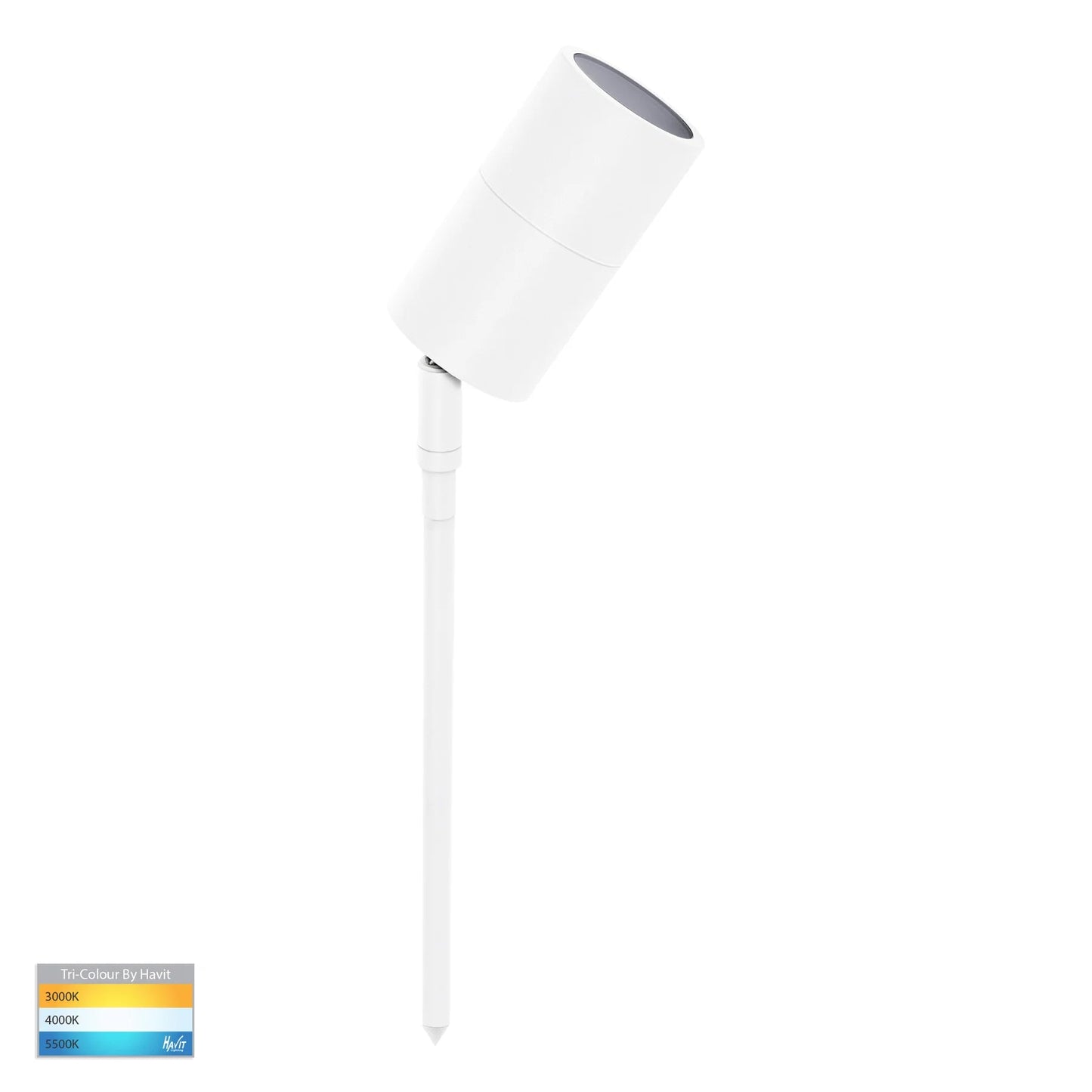 Havit Tivah Black/White TRI Colour LED Garden Spike Light HV1427T - Mases LightingHavit Lighting