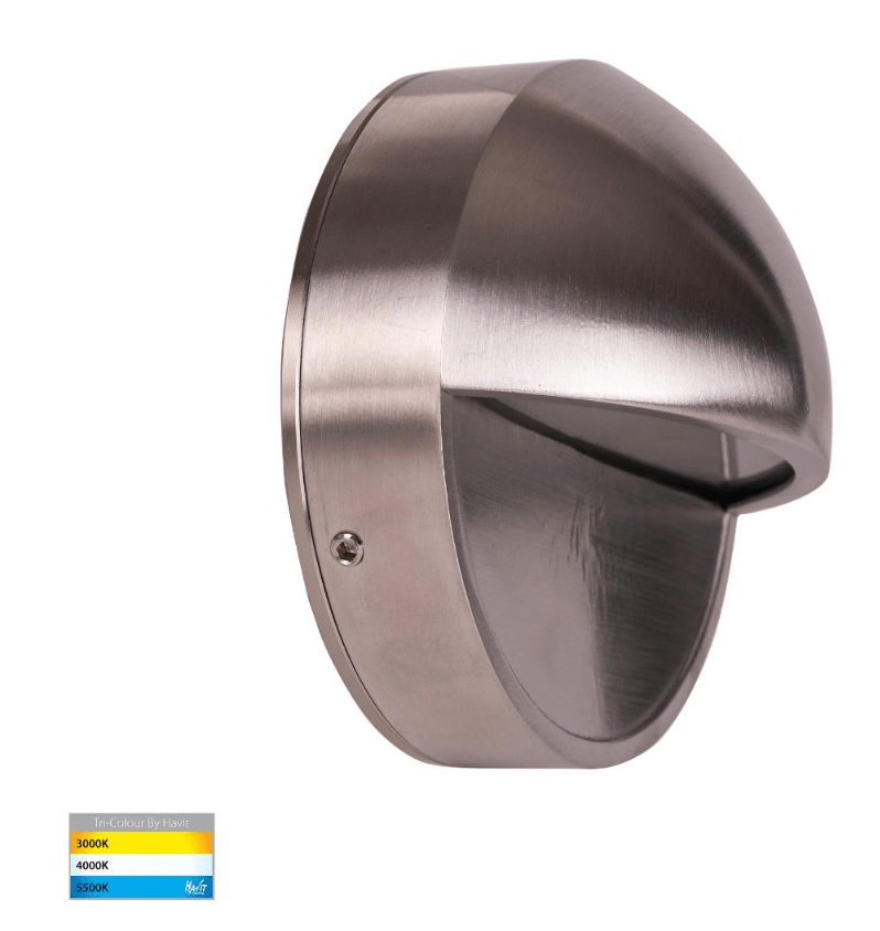 Havit Veko 6W 316 Solid Stainless Steel Step Lights with Eyelid - HV2928T-SS316-240V