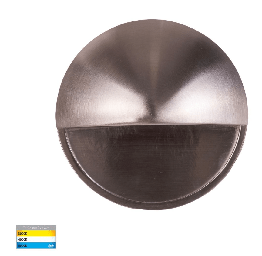 Havit Veko 6W 316 Solid Stainless Steel Step Lights with Eyelid - HV2928T - SS316 - 240V - Mases LightingHavit Lighting