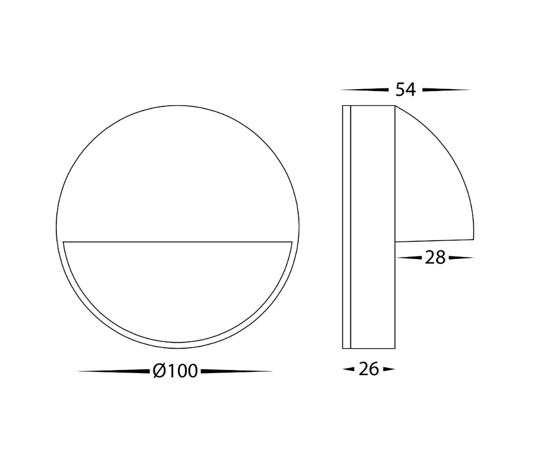 Havit Veko Solid 6W Brass Step Lights with Eyelid - HV2928T - BR - 240V - Mases LightingHavit Lighting