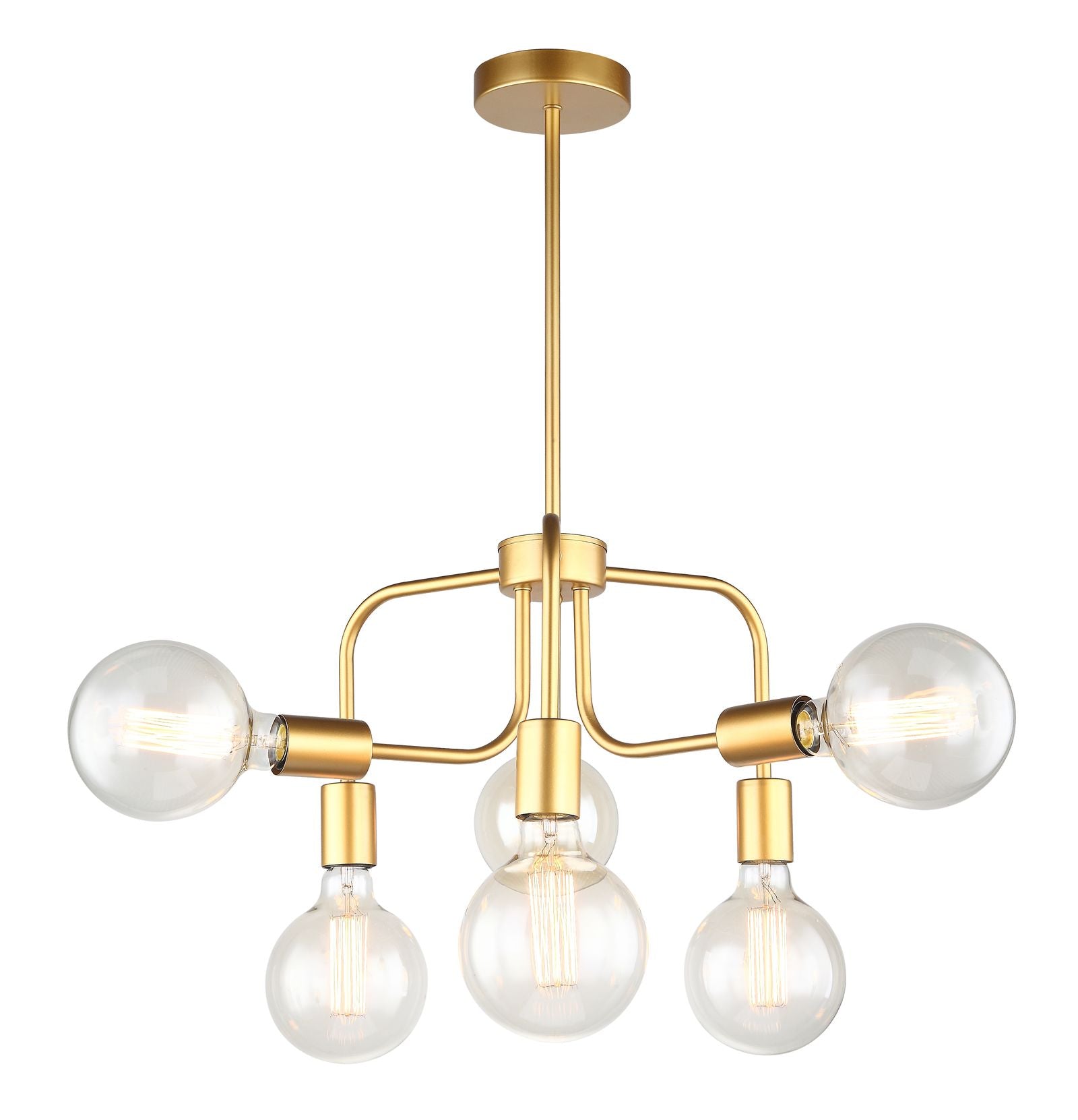 HEXA interior Modern Abstract Pendant Light 6xE27 in Black or Gold - Mases LightingCLA