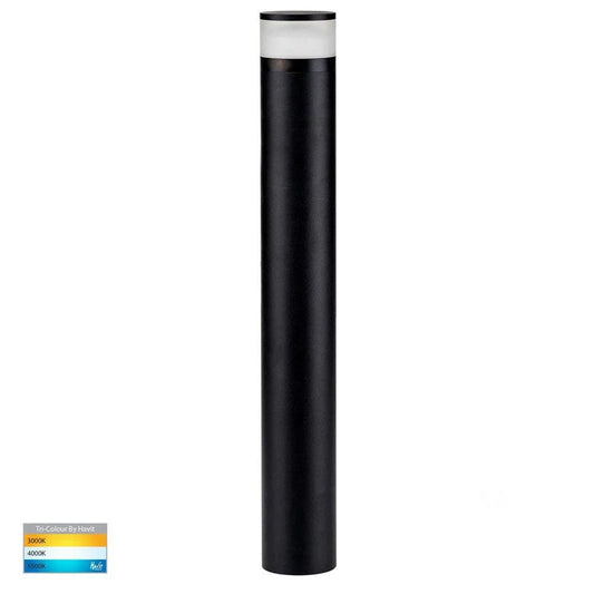 Highlite LED Bollard Light 24v CCT Black in Small/Large Havit Lighting - HV1625T, HV1626T - 24V - Mases LightingHavit Lighting