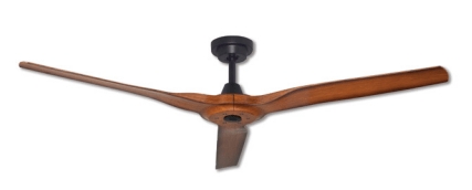 Hunter Pacific Radical 3 DC Ceiling Fan by Hunter Pacific – Matte Black with Koa Blades 60″ - Mases LightingHunter Pacific