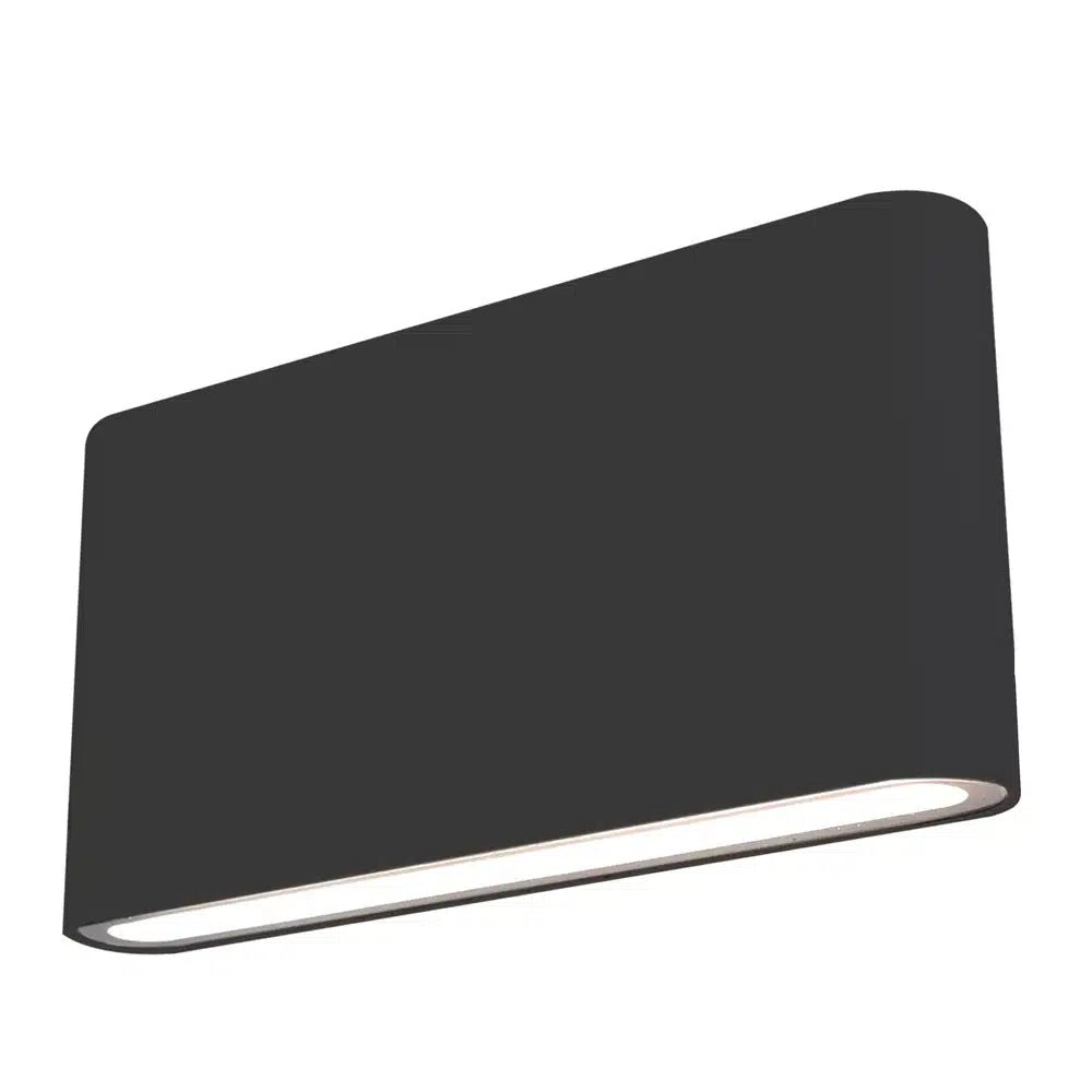 Integra Outdoor LED Wall Light in White or Black 10w Tricolour LED Up and Down Wall Light - Mases LightingMartec