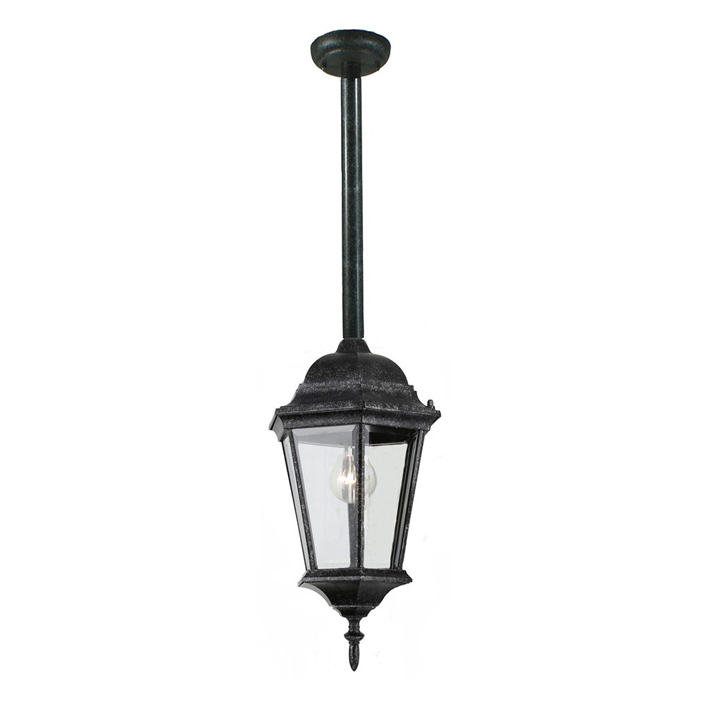 JUNCTION Medium Antique Black Rod Pendant Light - Mases LightingLode Lighting