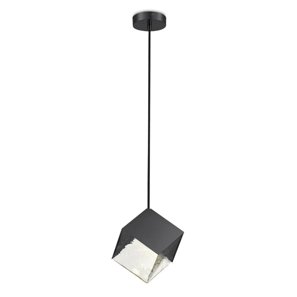 KUBO Glass Pendant Light in Gold or Black | Lighting Creations - Mases LightingLighting Creations