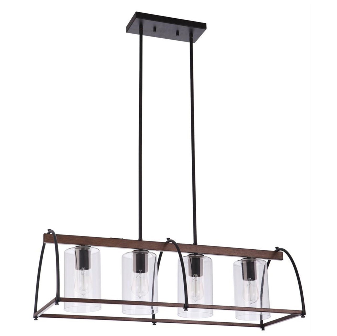 LAKEWOOD 4 Light Bronze Bench Pendant Light - Mases LightingLode Lighting