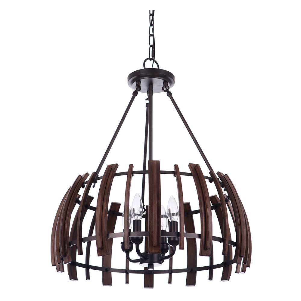LAKEWOOD 4 Light Bronze Chain Pendant Light - Mases LightingLode Lighting