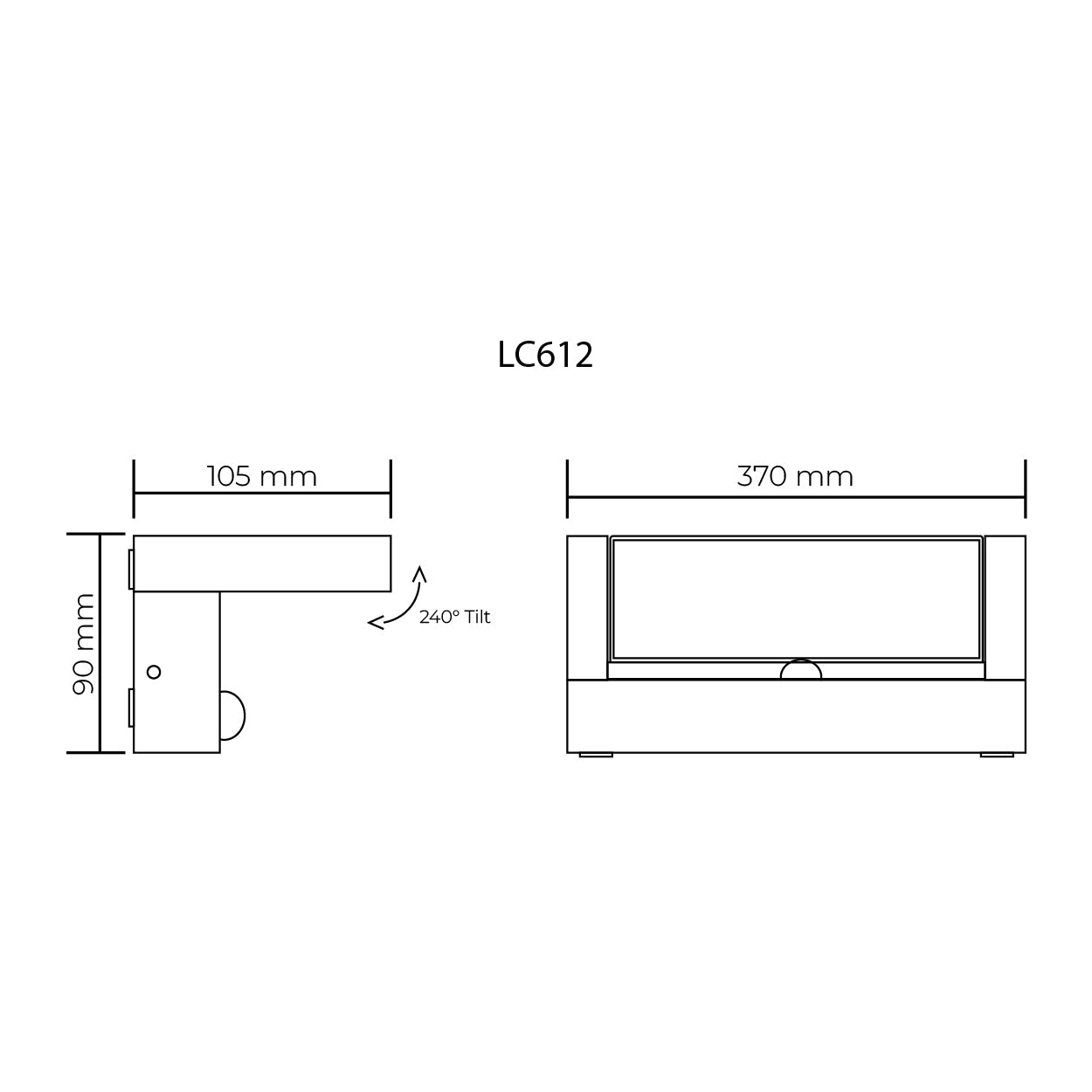 LC600 Adjustable LED Floodlight Series With or Without Sensor by Lighting Creations - Mases LightingLighting Creations