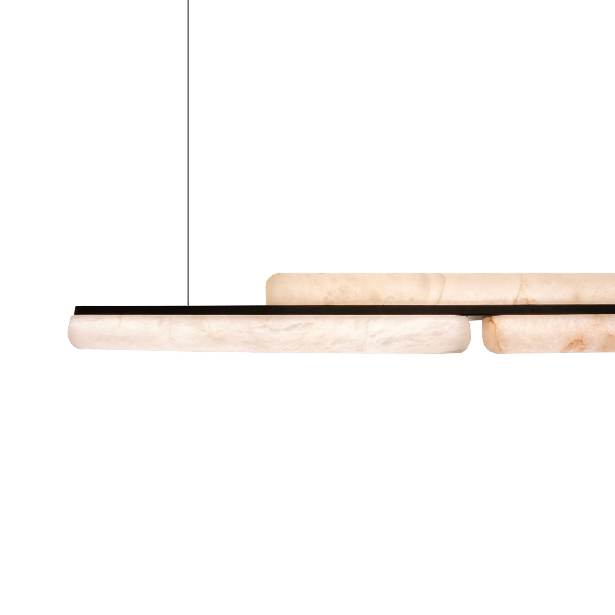 Lina Marble Pendant Light in Antique Brass or Brass | Lighting Creations