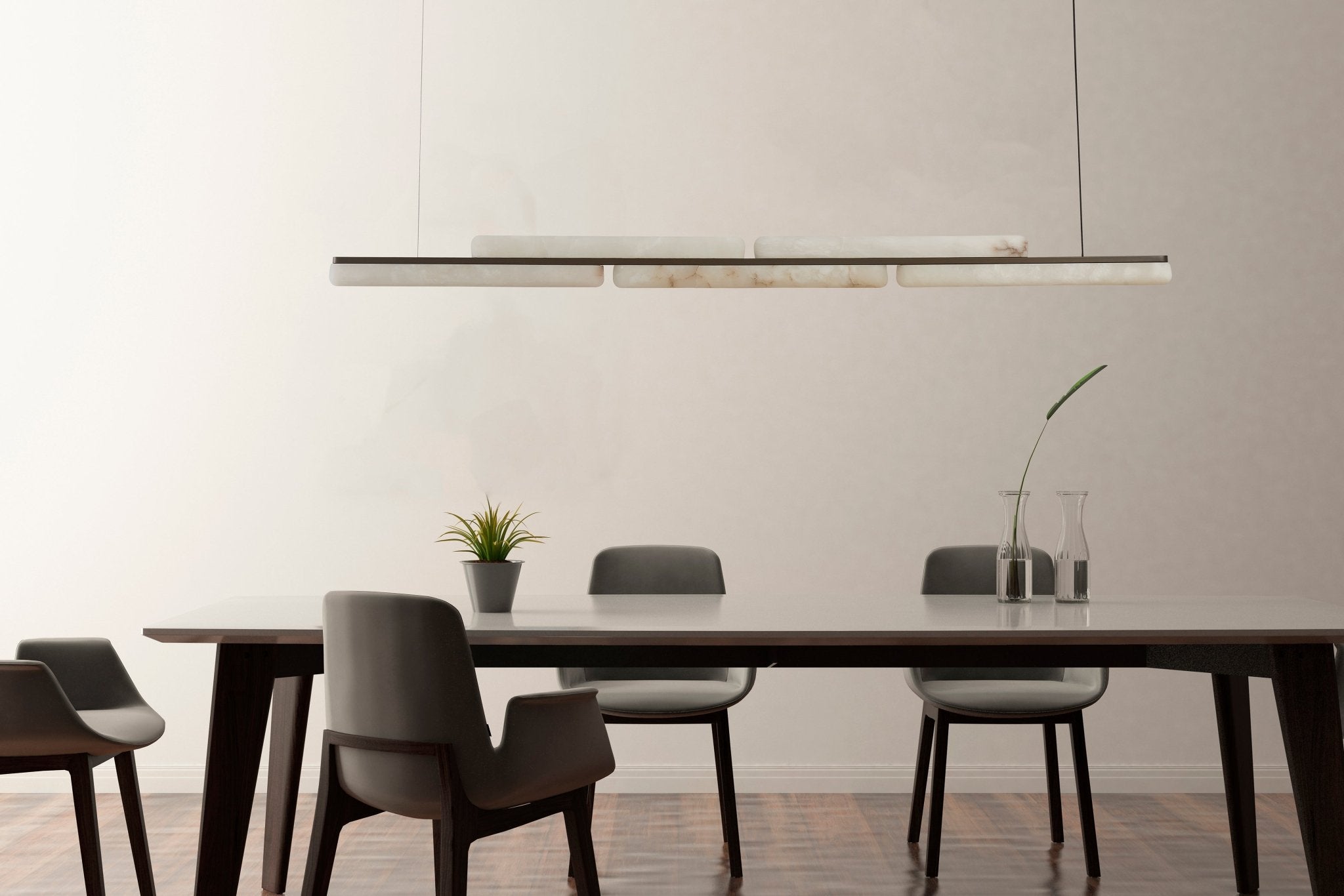 Lina Marble Pendant Light in Antique Brass or Brass | Lighting Creations