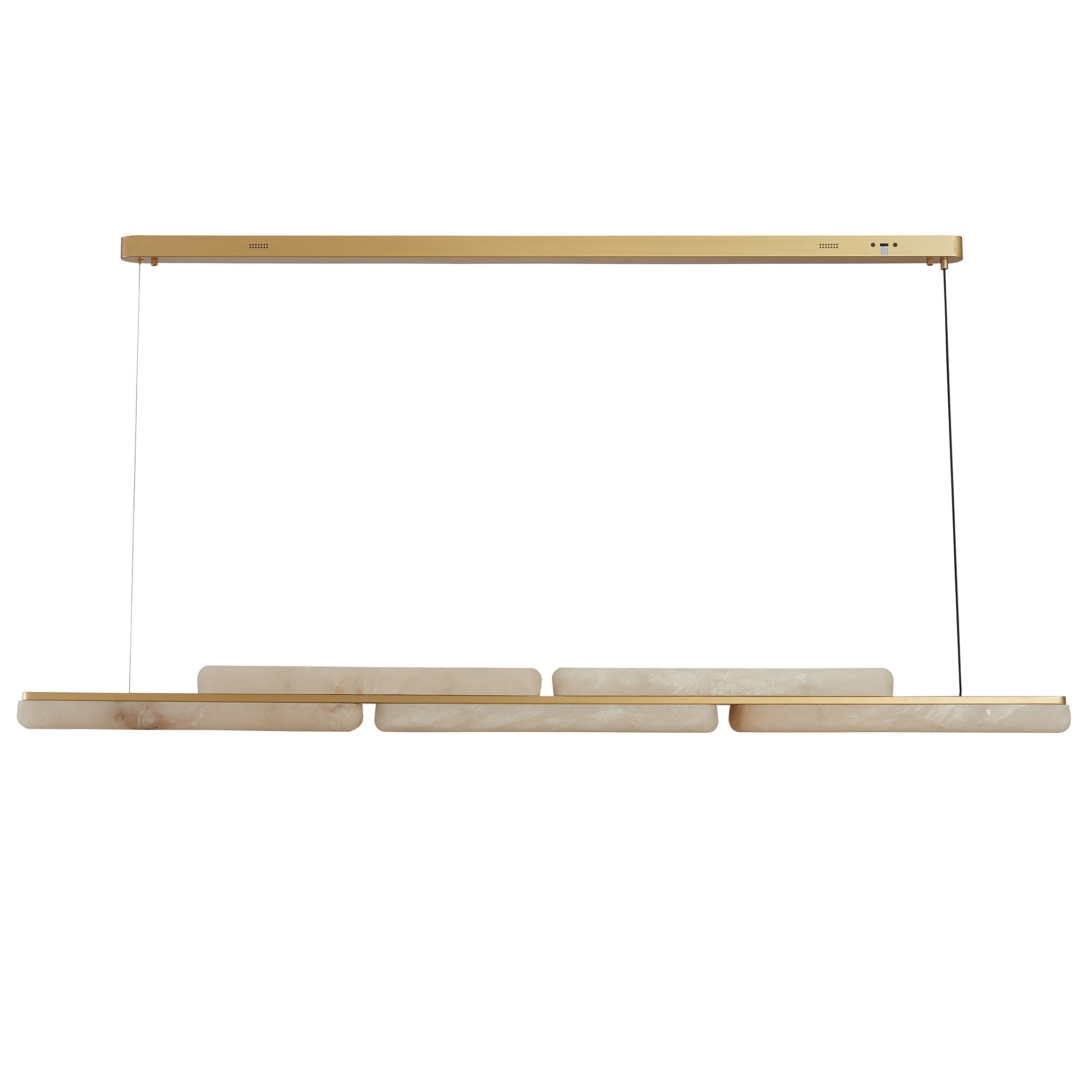 Lina Marble Pendant Light in Antique Brass or Brass | Lighting Creations