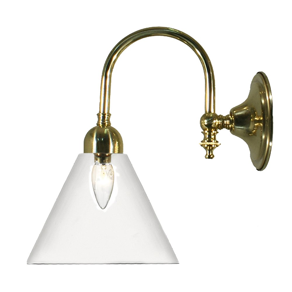 LOXTON 1 Light Clear or Frost Glass Wall Light - Chrome or Brass