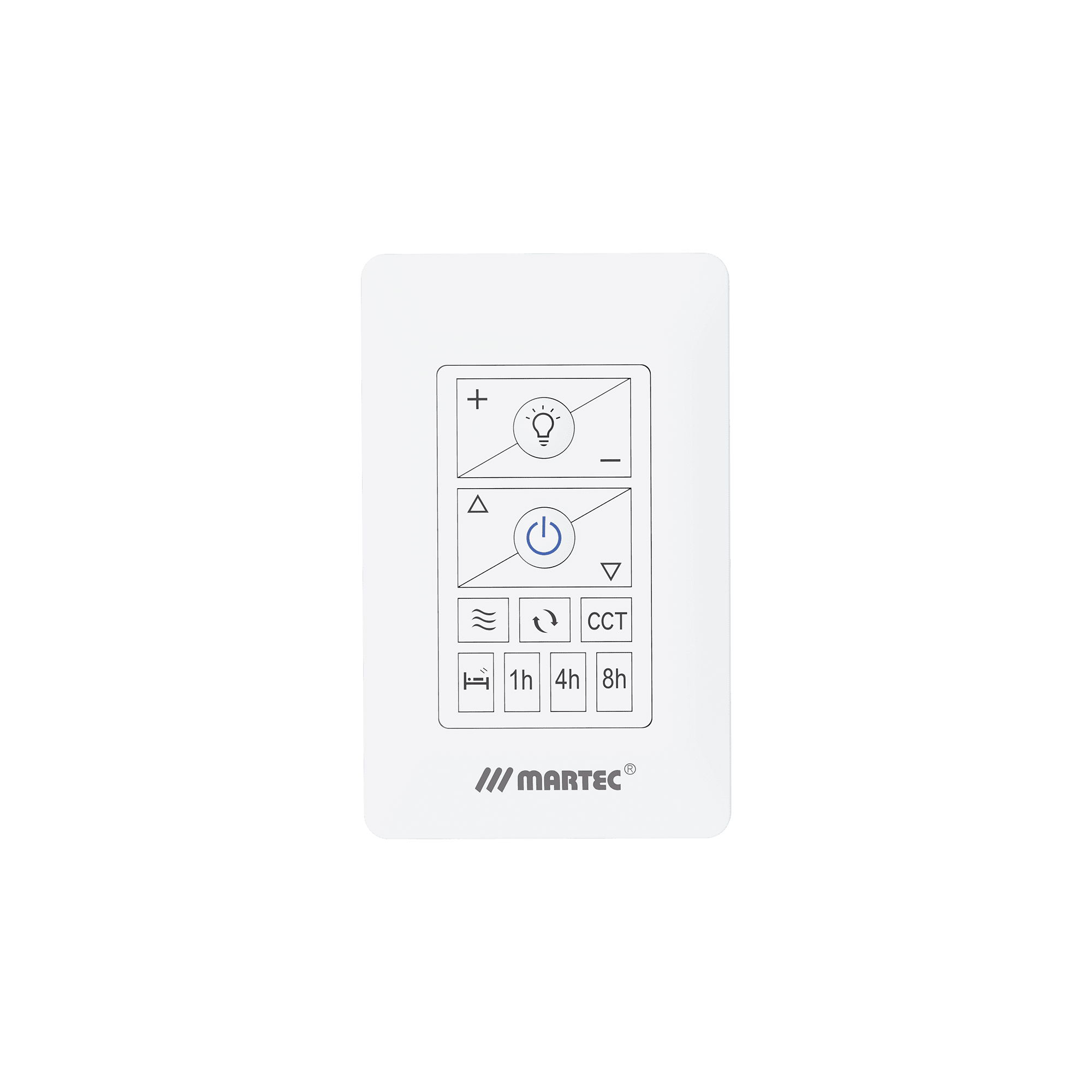 Martec DC Wall Controller for Quantum, Zorro and WiFi Ceiling Fans | White - Mases LightingMartec