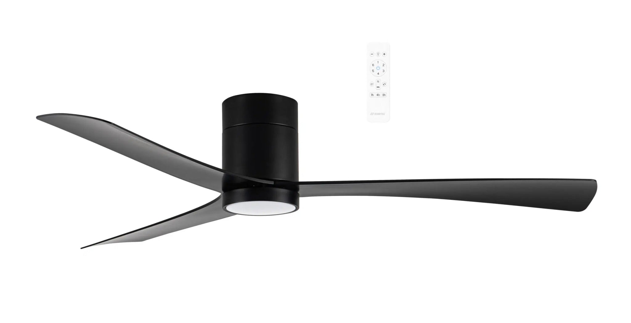Martec Metro DC 52″ Smart Ceiling Fan With WIFI Remote Control + LED light in White, Black or White Oak - Mases LightingMartec