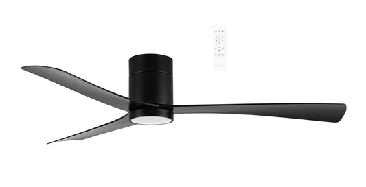 Martec Metro DC 52″ Smart Ceiling Fan With WIFI Remote Control + LED light in White, Black or White Oak - Mases LightingMartec