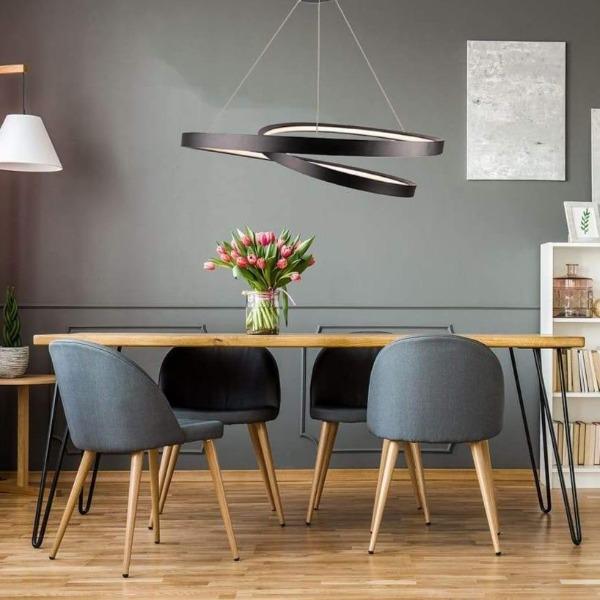 Mercator Armstrong 1Lt 80cm Led Pendant Light - Black