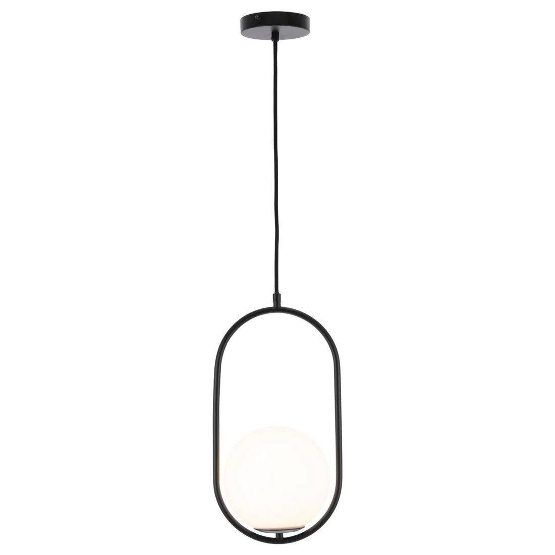 Mercator Ava 1Lt Pendant Light - Black/Brushed Brass - Mases LightingMercator