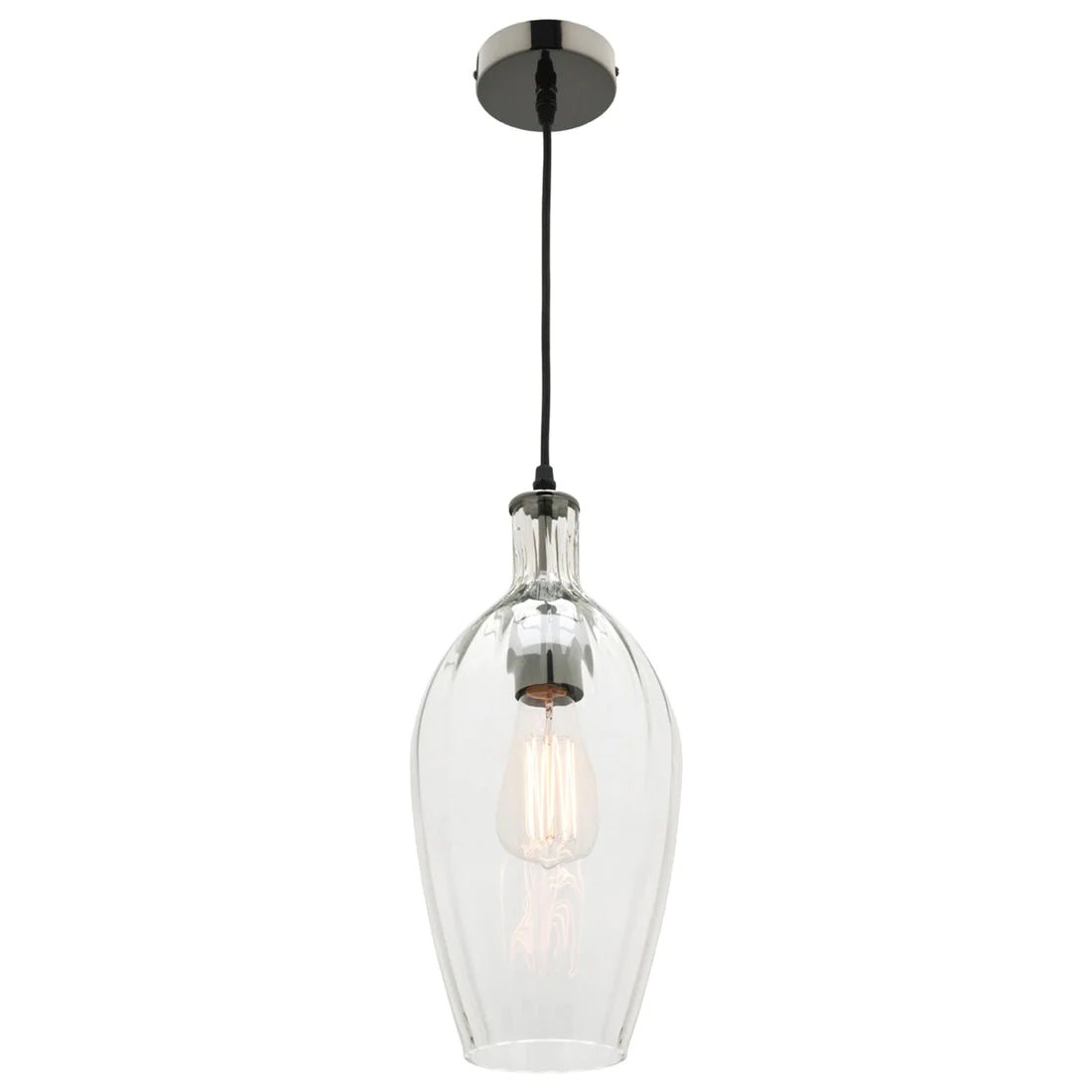 Mercator Belmont 1Lt Pendant Light - Clear/Cognac/Smoke - Mases LightingMercator