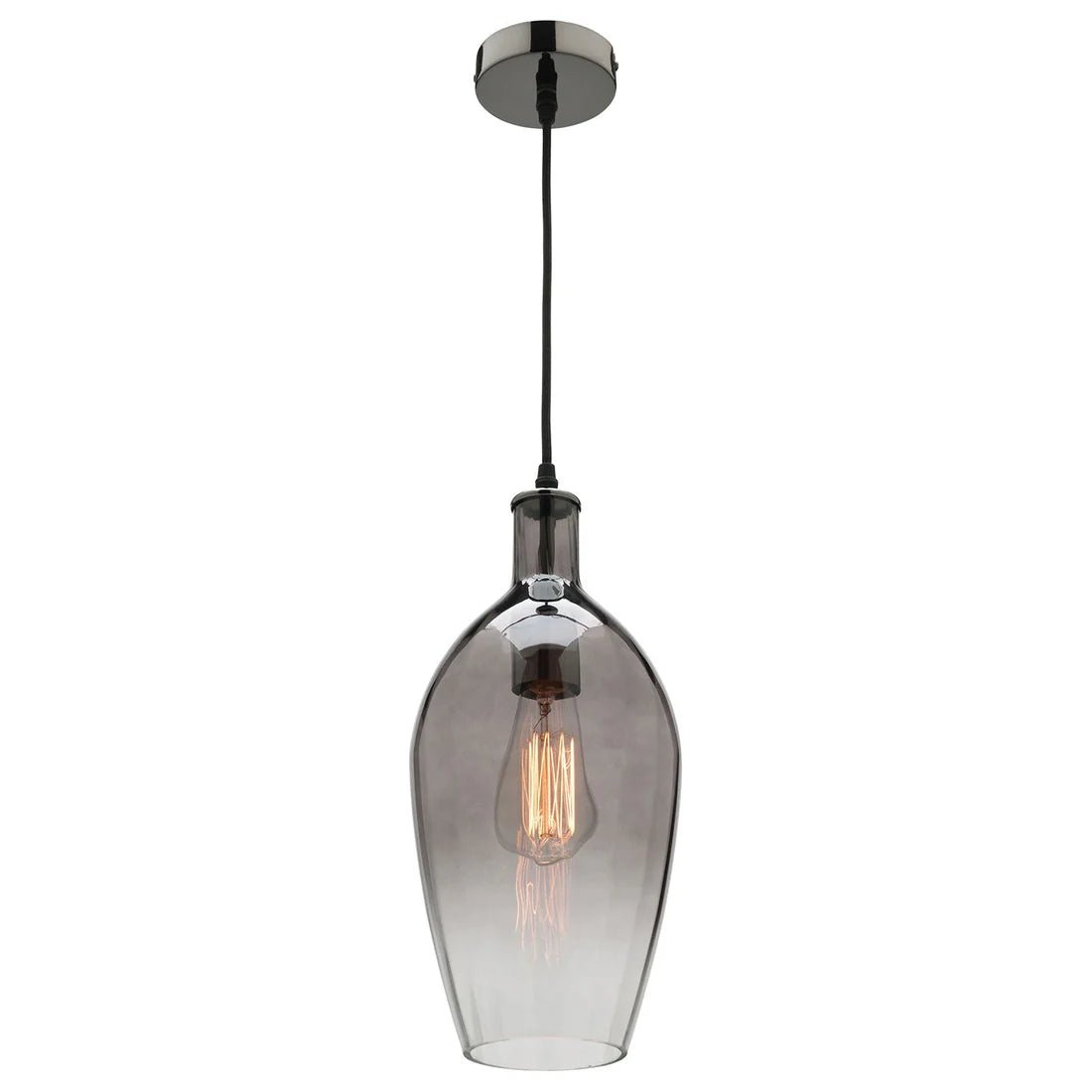 Mercator Belmont 1Lt Pendant Light - Clear/Cognac/Smoke - Mases LightingMercator