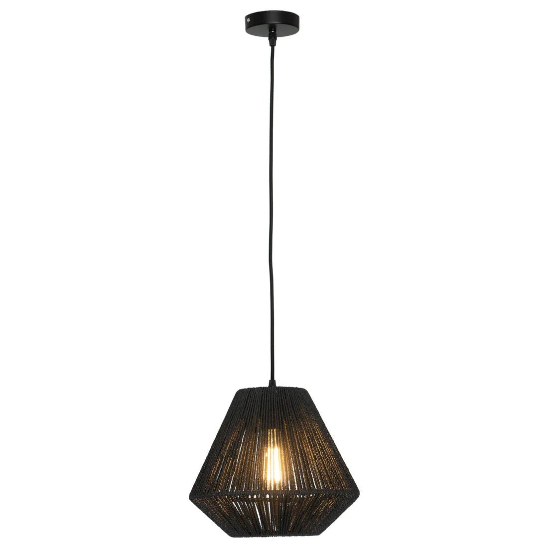 Mercator Bridgewater 1Lt Pendant Light MPLS023BLK - Mases LightingMercator