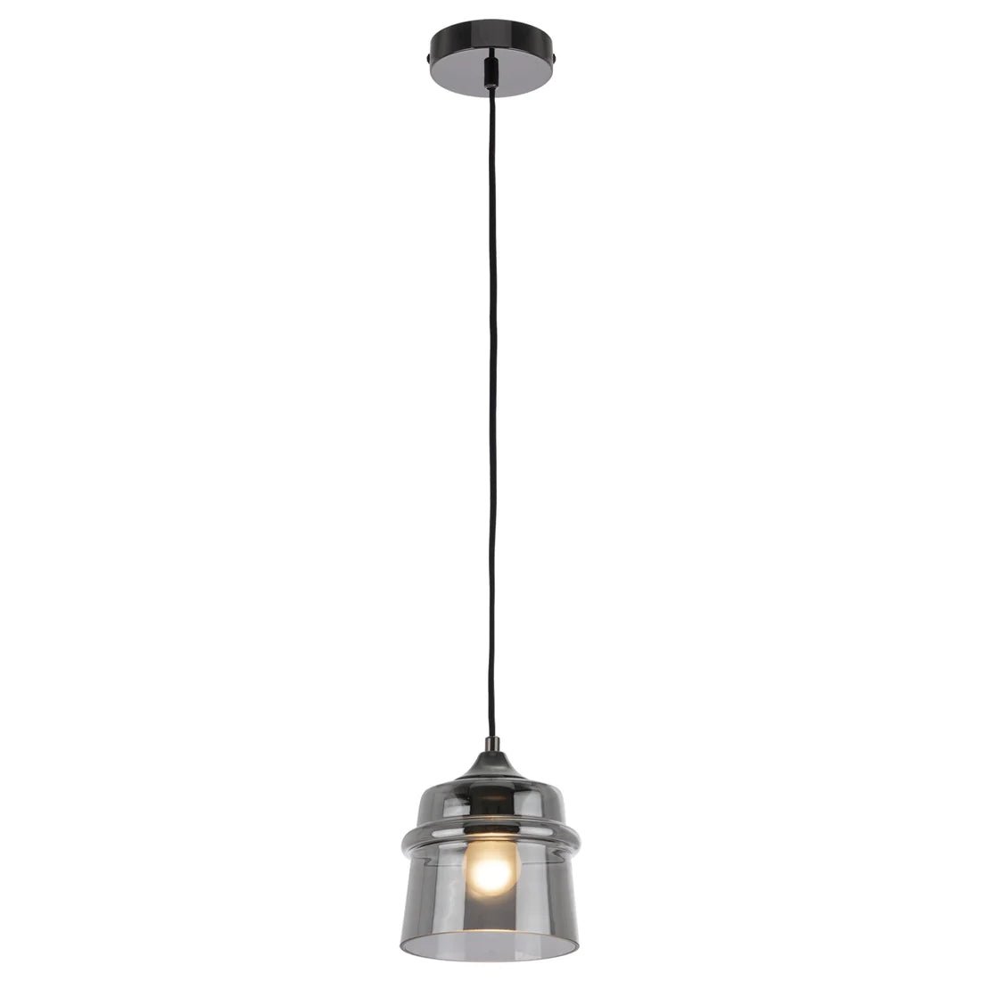 Mercator Dixie 1Lt Pendant Light - Smoke - Mases LightingMercator